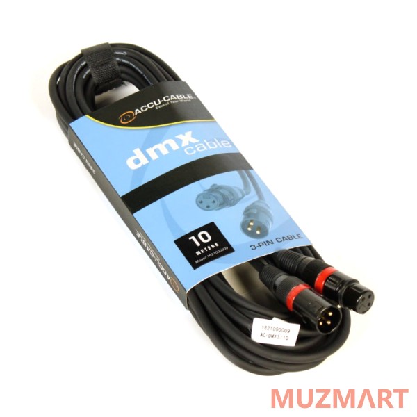 American DJ AC-DMX3/10 шнур DMX XLR/XLR, 10м