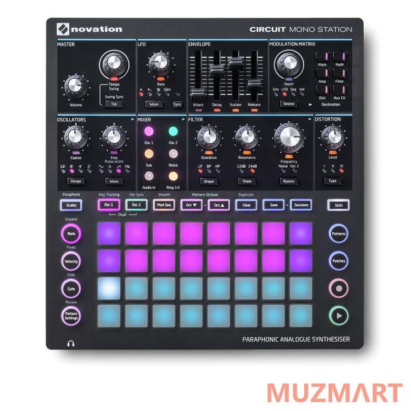 Novation Circuit MonoStation парафонический аналоговый синтезатор