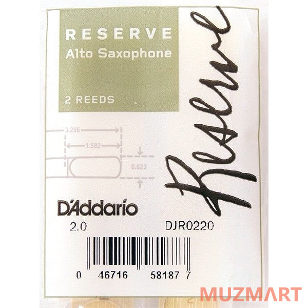 D'Addario DJR0220 Трости для альт-саксофона