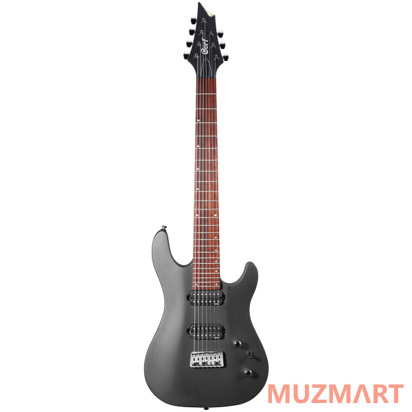 Cort KX257B-MBLK KX Series Электрогитара баритон 7-струнная