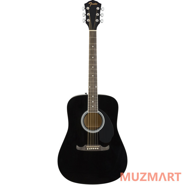 Fender FA-125 Dreadnought, Black Акустическая гитара
