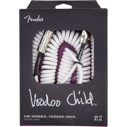 Fender HENDRIX VOODOO CHILD CABLE WHITE Гитарный кабель