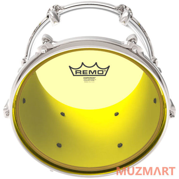 Remo BE-0312-CT-YE Emperor® Colortone™ Yellow Drumhead, 12 Цветной двухслойный прозрачный пластик для барабана 12"