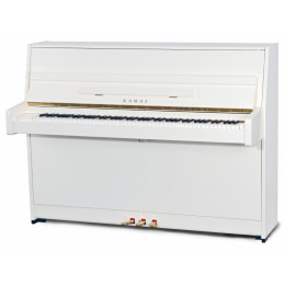 Kawai K15E WH/P пианино белое полированное