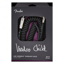 Fender HENDRIX VOODOO CHILD CABLE BLACK Гитарный кабель