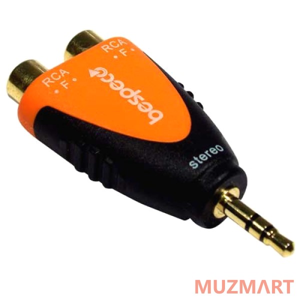 Bespeco Silos SLAD380 Переходник стерео мини Jack 3.5 мм -> 2 X RCA мама