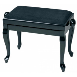 Gewa Piano Bench Deluxe Classic Black High Gloss Банкетка фортепианная