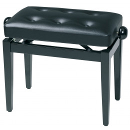 Gewa 130300 Piano Bench Deluxe Black Highgloss банкетка черная глянцевая сиденье искуственная кожа