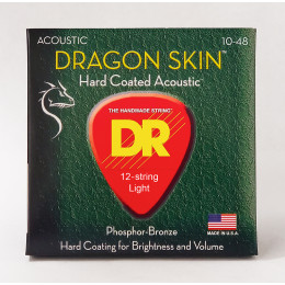 DR DSA-10/12 DRAGON SKIN Струны для 12-струнной акустической гитары