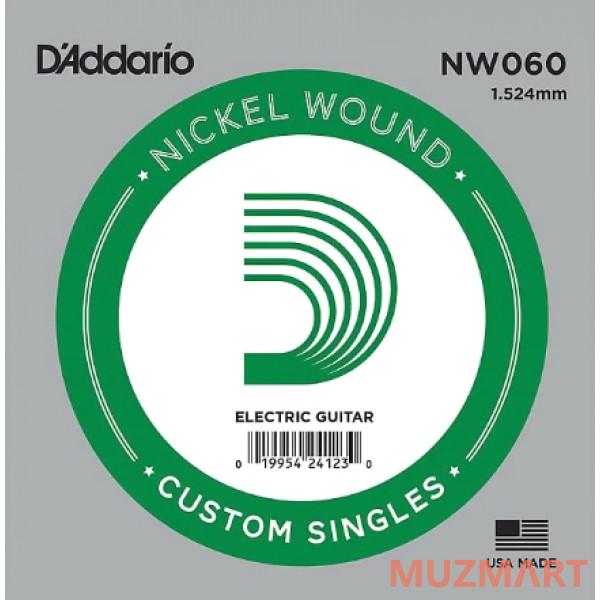 D'Addario NW060 Одиночная струна для электрогитары