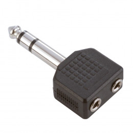 Adam Hall 7545 Y-переходник 2 x 3,5 stereo Jack(F)-6,3 Jack stereo