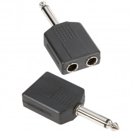 Adam Hall 7547 Y-переходник 2 x 6,3 mono Jack(F)-6,3 mono Jack