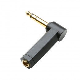Adam Hall 7894 Переходник 1/4" угловой Stereo TRS (M)-(F)