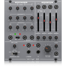 Behringer 305 EQ/MIXER/OUTPUT Аналоговый EQ/MIXER/OUTPUT модуль для Eurorack