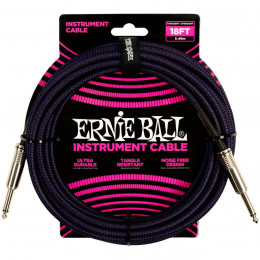 Ernie Ball 6395 Кабель инструментальный, оплетёный, 5,49 м