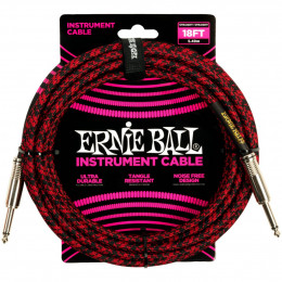 Ernie Ball 6396 Кабель инструментальный, оплетёный, 5,49 м