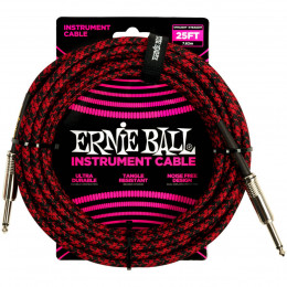 Ernie Ball 6398 Кабель инструментальный, прямой/прямой 7,62 м