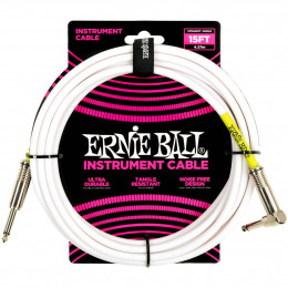 Ernie Ball 6400 Кабель инструментальный, прямой - угловой джек 4,57 м