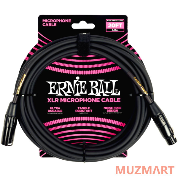 Ernie Ball 6388 Кабель микрофонный, XLR - XLR, 6 м