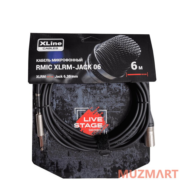 XLine Cables RMIC XLRM-JACK 06 Кабель микрофонный 6 м