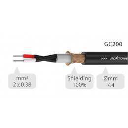 Roxtone GC200/100 Black Кабель инструментальный, 100 метров