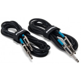 Samson IC10 Комплект из 2-х инструментальных кабелей Jack-Jack, 3 м