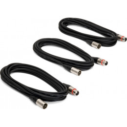 Samson MC18 Комплект из 3-х микрофонных кабелей XLR-XLR длина 6 м