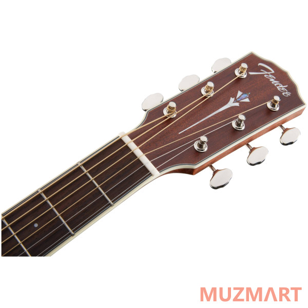 Fender PM-1 DREADNOUGHT ALL MAHOGANY WITH CASE, NATURAL OV Акустическая гитара