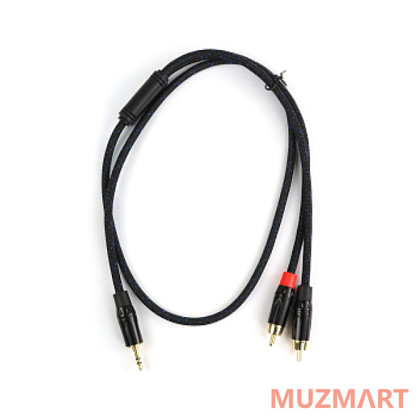 AuraSonics J35Y2RCA-1 Аудио Y-кабель jack 3.5 - 2 x RCA, 1м