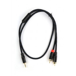 AuraSonics J35Y2RCA-1 Аудио Y-кабель jack 3.5 - 2 x RCA, 1м