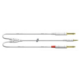Cordial CFY 3 WMM-SNOW Кабель Y-адаптер джек стерео 3.5мм - 2xXLR male, 3.0м