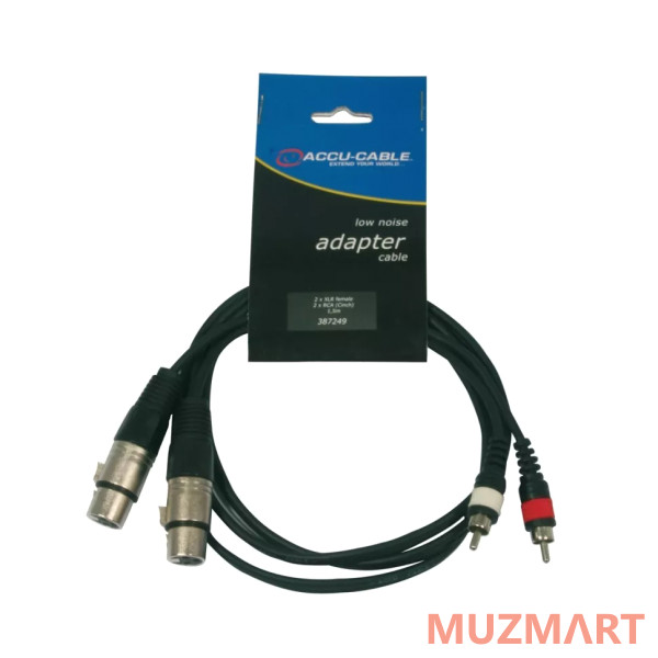American DJ AC-2XF-2R/1,5 2 XLR female to 2 RCA 1,5m Кабель-переходник