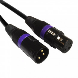 American DJ AC-DMX3/0,5 3 p. XLRm/3 p. XLRf 0,5m DMX Кабель