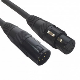 American DJ AC-DMX5/1,5 -5 p. XLR m/5 p. XLR f 1,5m Кабель