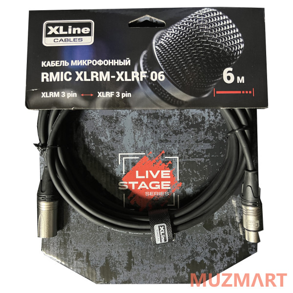 XLine Cables RMIC XLRM-XLRF 06 Кабель микрофонный