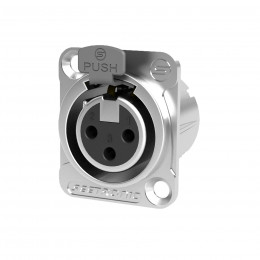 Seetronic MK3F2C Разъем Cannon (XLR) панельный, мама, 3-х контактный
