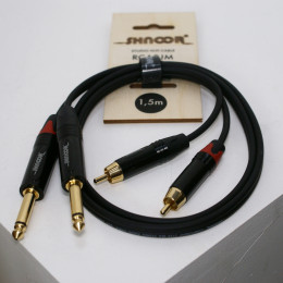 SHNOOR RCA2JM-3m Компонентный кабель 2хRCA - 2хjack, 3м