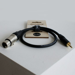 SHNOOR MJXF-0,3m Кабель соединительный XLR3f-3.5мм, стерео, 30см