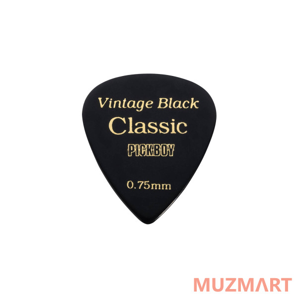 Pickboy GP-07/05 Celluloid Vintage Classic Black Медиаторы 50шт