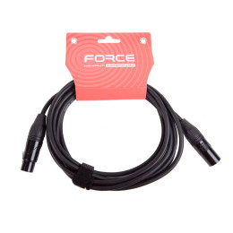 Force FMC-06/3 Шнур микрофонный XLR (F) -XLR (M), 3 м