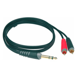 Klotz AY3-0300 Коммутационный кабель джек 6.35 - 2X RCA, 3 м