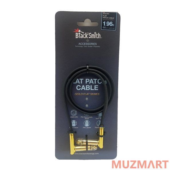 BlackSmith Patch Cable Gold Flat 1.96ft GSFPC-60 Патч-кабель