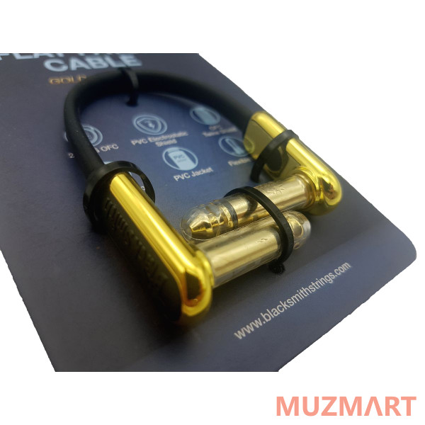 BlackSmith Patch Cable Gold Flat 0.65ft GSFPC-20 Патч-кабель
