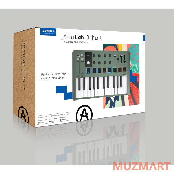 Arturia MiniLAB 3 Mint Edition MIDI клавиатура