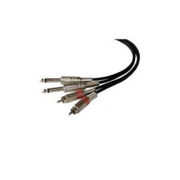 NordFolk NRJ154/3M Кабель 2 х 6,35 Jack TS - 2 х RCA