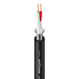 Roxtone MC010CR/100 Black Морозостойкий симметричный микрофонный кабель