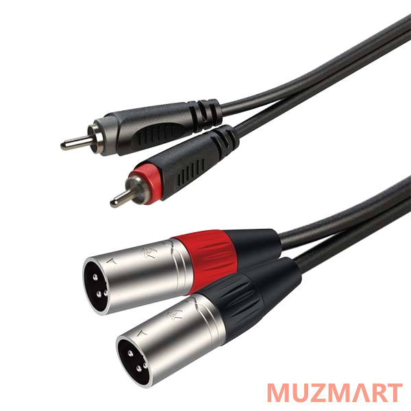 Roxtone RACC190/2 Аудиокабель, 2xRCA - 2xXLR male 3P