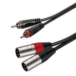 Roxtone RACC190/2 Аудиокабель, 2xRCA - 2xXLR male 3P