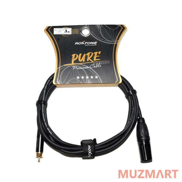 Roxtone PACC260/3 Аудио кабель, RCA - 3P XLR Male, 3м