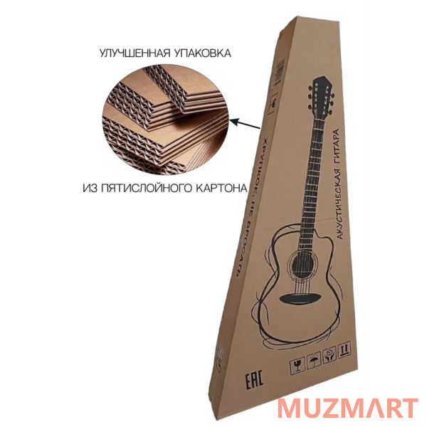 Melede KIT 38C_BGC-A01_T75_ST-0111BK Гитарный комплект